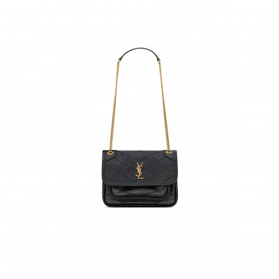 YSL NIKI BABY IN VINTAGE LEATHER 6331850EN071000 (21*16*7.5cm)